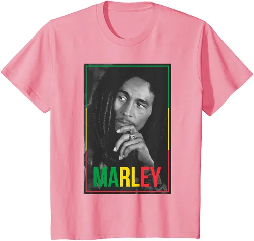 Vista 56 de Camiseta blanca oficial de Bob Marley Photo S Negro