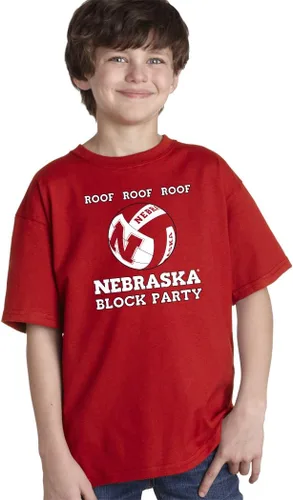 Vista 15 de CornBorn Camisetas de voleibol de Nebraska para niños jóvenes Elige tu diseño