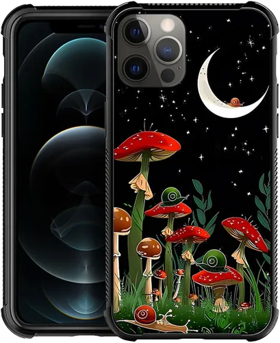 Vista 19 de ZHEGAILIAN Funda compatible con iPhone 12 Mini, fundas de cristal de color caballo de baile, parte trasera de vidrio templado+funda protectora