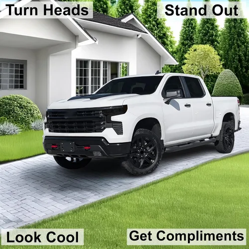 Vista 2 de BOGAR TECH DESIGNS Kit completo de tinte de luz para faros delanteros compatible con Chevy Silverado 2022-2025, humo oscuro