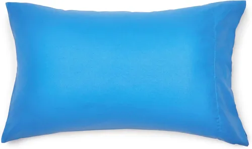 Vista 4 de Amazon Basics Juego de ropa de cama de microfibra de 5 piezas Bed-in-a-Bag para niños, individual, azul, sólido