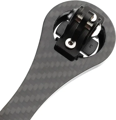 Vista 7 de Dilwe Soporte para computadora de bicicleta, Multifuncional de fibra de carbono Montaje de bicicleta Soporte de manillar integrado para y serie