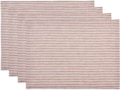 Vista 27 de Solino Home Juego de 4 manteles individuales de lino de 100 % lino puro, 14 x 19 pulgadas para primavera, verano, día de la madre, color aguacate