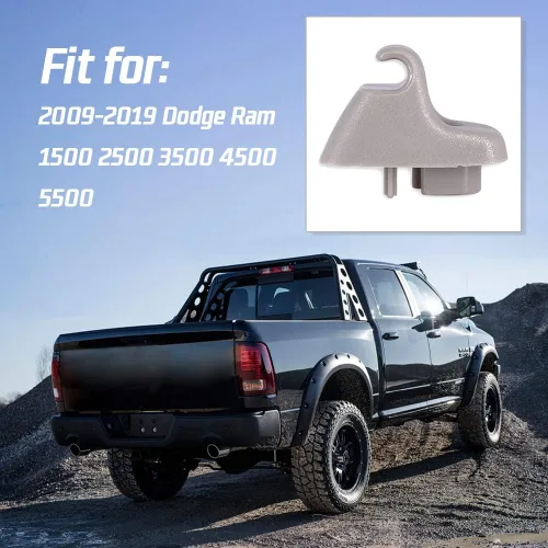 Vista 2 de Clip de retención para visera solar para Dodge Ram 1500 2500 3500 4500 5500 2009-2019 Reemplazo 1HS09BD1AA