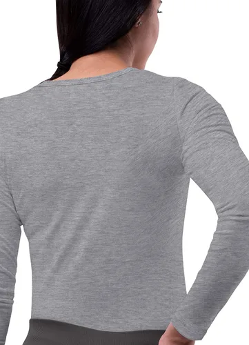 Vista 3 de Camiseta de manga larga para mujer (paquete de 3 unidades) de Sivvan.