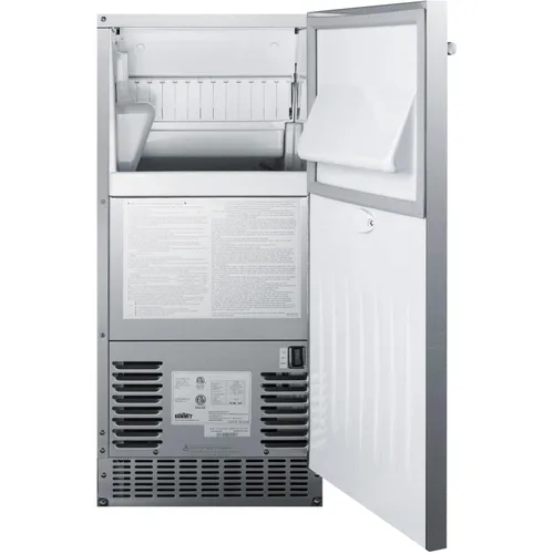 Vista 3 de Summit Appliance BIM68OSPUMP - Máquina de hielo integrada de acero inoxidable de 15 pulgadas y 62 libras