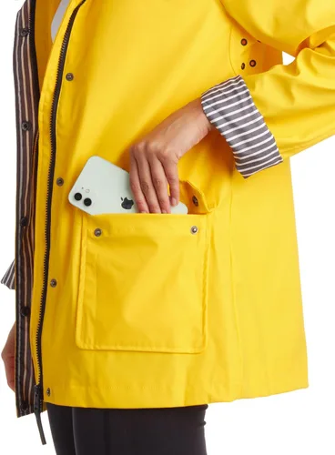 Vista 3 de URBAN REPUBLIC Chubasquero para mujer Chaqueta impermeable cortavientos resistente al agua (S-3XL)