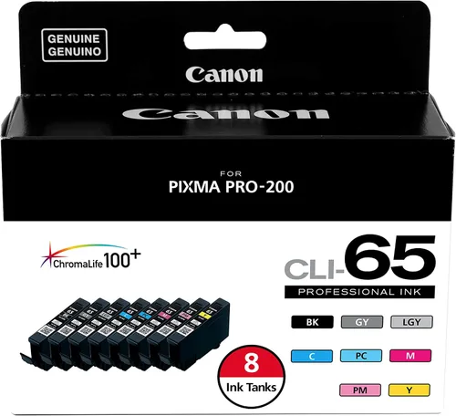 Vista 2 de Canon CLI-65 Cartuchos de tinta PK CLI-65 BK AMR de ocho