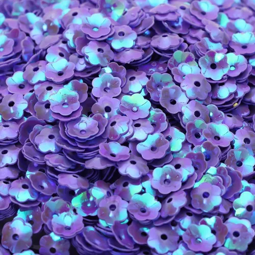 Vista 12 de 4000 piezas de lentejuelas sueltas a granel de 6 mm, lentejuelas iridiscentes redondas, lentejuelas para bordado, lentejuelas para manualidades