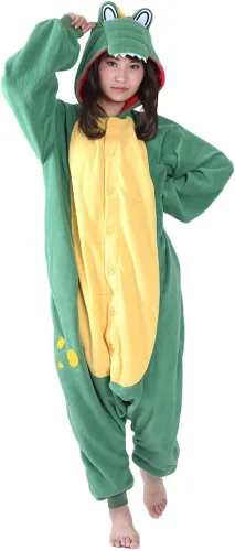 Vista 4 de Pijamas de animal adulto de una pieza, Cosplay Halloween Navidad, ropa para dormir
