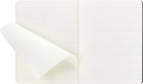 Vista 4 de Moleskine - Diario Cahier, cubierta blanda, grande (XL) con líneas, negro, 80 páginas (juego de 3)