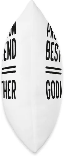 Vista 2 de Godmother Gifts for Godparents on Baptism Day Cojín promocionado de Best Friend to Godmother de 16 x 16 pulgadas, multicolor