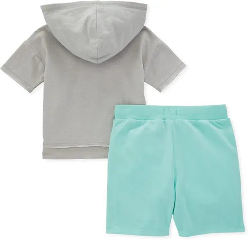 Vista 2 de Burt's Bees Baby Baby Boys' Hooded Tee And Short Set