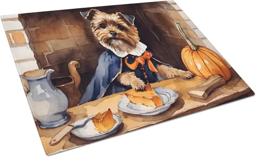 Vista 107 de Caroline's Treasures DAC1720LCB Affenpinscher - Tabla de cortar de vidrio con calabazas para cocina de otoño, grande, decorativa, de vidrio