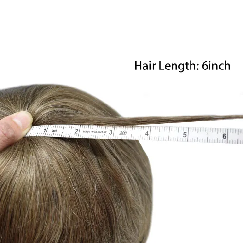 Vista 63 de Toupee para hombre 100% cabello humano real tupé para hombres 0.004 in piel de poliuretano para hombre, sistema de reemplazo de piezas de pelo