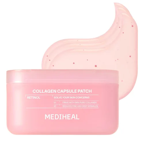 Vista 2 de Mediheal Parche de Colágeno en Cápsula_Retinol para Levantar Arrugas with Encapsulated Retinol, Caffeine Wrinkles & Firming Care 70mm Wide