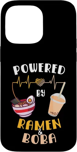 Vista 21 de Powered by Ramen & Boba Tea - Linda funda Kawaii Ramen Soup para iPhone 17