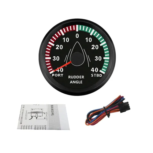 Vista 5 de ELING - Indicador de ángulo de timón garantizado de 0 a 190 ohmios con luz de fondo de 85 mm, 12 V/24 V