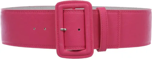 Vista 16 de Cinturón de cuero rectangular de punto de moda de cintura alta de 3 pulgadas de ancho para Negro