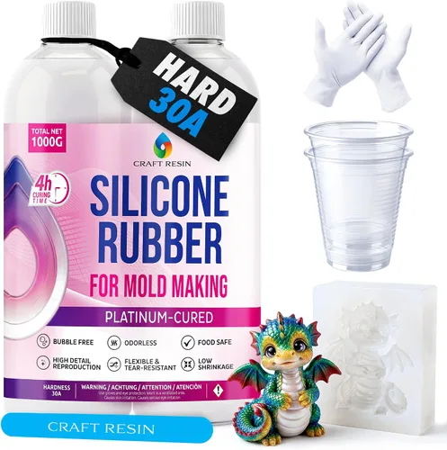 Vista 9 de Craft Resin Kit de fabricación de moldes de silicona firme de curado rápido