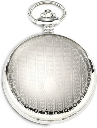Vista 2 de Charles-Hubert, Paris 3918 Premium Collection Reloj de bolsillo mecánico de acero inoxidable, plateado, Mecánico