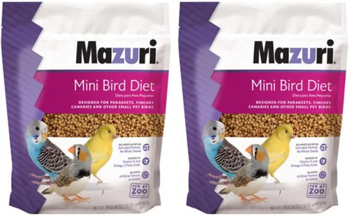 Vista 2 de Mazuri Alimento nutricionalmente completo para mini pájaros Bolsa de 2 libras (2 libras)