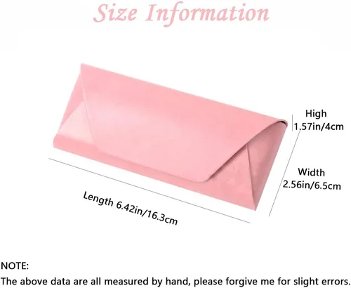 Vista 2 de 2PCS Leather Glasses Case, PU Portable Eyeglass Case, Sunglasses Case Protector