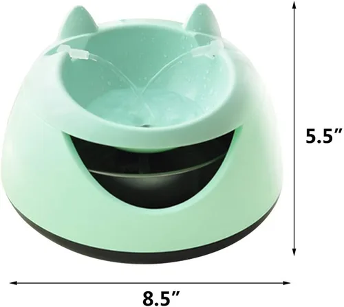 Vista 9 de Fuente de agua para gatos, dispensador de agua para gatos, saludable, súper silencioso y fácil de limpiar, fuente para mascotas con filtro