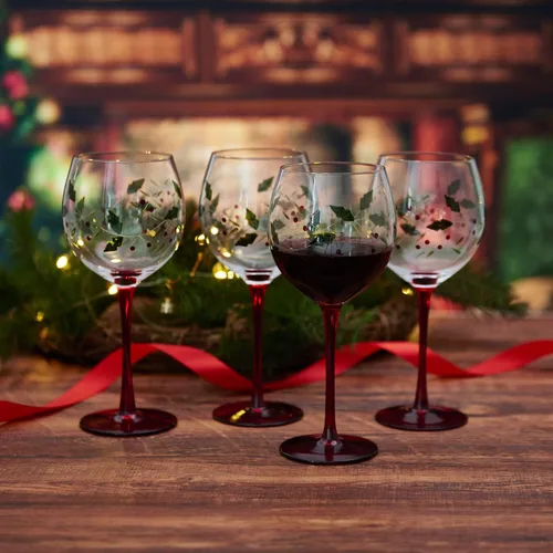 Vista 5 de Pflatzgraff Winterberry - Juego de 4 copas de vino, transparentes, 13 onzas líquidas