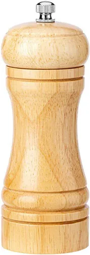 Vista 4 de Molinillo de pimienta de madera recargable, molinillo de pimienta, juego de molinillo de sal y pimienta ajustable, accesorios de cocina, molinillo