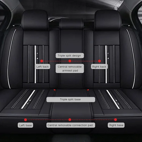 Vista 4 de Fundas de asiento de coche para Tucson 2005-2022, cómodos protectores de automóvil, impermeables, fáciles de limpiar, funda de asiento universal