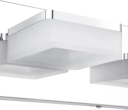 Vista 8 de GOODATE Lámparas de baño regulables de 3 colores sobre el espejo, luces LED cromadas, de acero inoxidable acrílico, 6 luces de tocador de baño