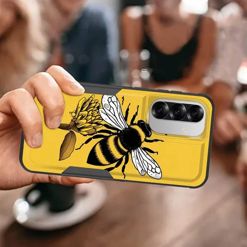 Vista 71 de Funda para Galaxy A14 5G, resistente de doble capa híbrida de policarbonato duro, goma suave, a prueba de golpes, funda protectora resistente