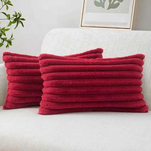 Vista 24 de MIULEE - Juego de 2 fundas de cojín decorativas de piel sintética de 18 x 18 pulgadas, arte moderno francés para el hogar, almohadas suaves