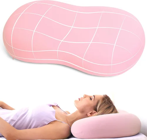 Vista 8 de Almohadas cervicales de espuma viscoelástica: Almohadas de apoyo para el cuello para dormir - Almohadas para dormir de lado para dolor de hombro