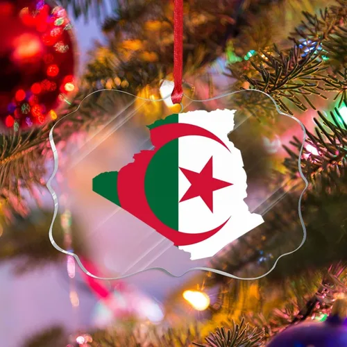 Vista 24 de Bandera de Albania, silueta de árbol, adorno de decoración de árbol de Navidad, bandera nacional, recuerdo de árbol de Navidad, recuerdo de Albania