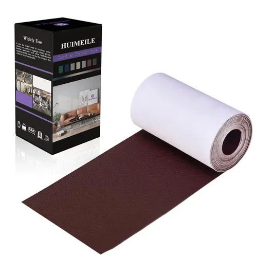 Vista 33 de Cinta de parche de reparación de cuero de 4 x 60 pulgadas, cinta autoadhesiva fuerte para muebles, sofás, sillones, asientos de automóvil, armarios