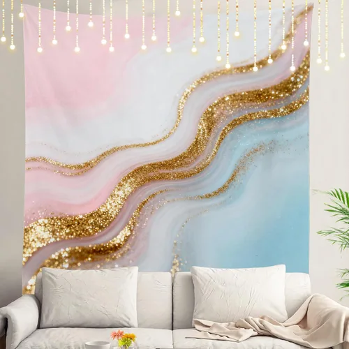 Vista 72 de Shrahala American Republican Elephant Tapestry, Red Navy Blue Striped Background Wall Hanging Hd Print Polyester Backdrop For Dorm Room Bedroom 30 X