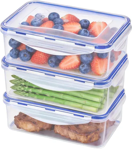 Vista 12 de KIGI Mini recipientes de plástico para almacenamiento de alimentos de 6 onzas con tapas herméticas y a prueba de fugas, ideales para almuerzo