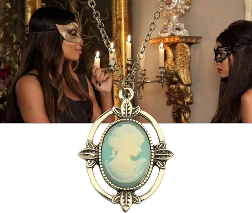 Vista 6 de CHOORO Collar de camafeo de Katherine Pierce de regalo para los fans, Metal
