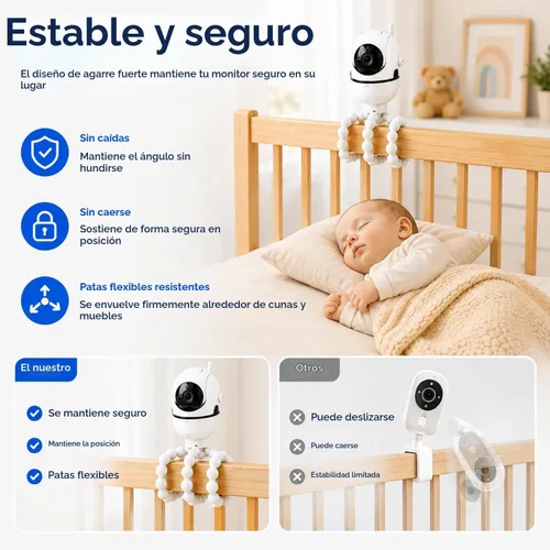 Vista 4 de Soporte de trípode AISVAN para HelloBaby HB6560, HB65, HB6550, HB6550 Pro y HB66 Compatible con HelloBaby HB6560, HB65, HB6550, HB6550 Pro, HB40
