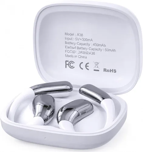Vista 11 de Auriculares de oído abierto, auriculares inalámbricos con pantalla digital Negro