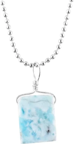 Vista 13 de Collar con colgante delicado de piedras preciosas multicolor