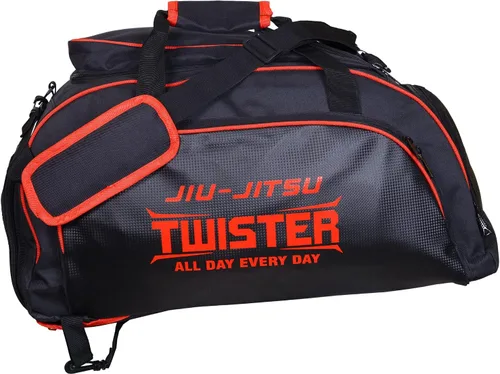 Vista 2 de Twister Jiu Jitsu - Bolsa de karate, Negro/Rojo, Mediana, Mochilas Jiu Jitsu