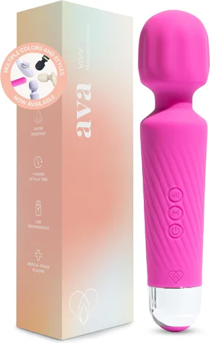 Vista 19 de Ava Vibrador de varita sexual [vibrador estimulador de clítoris] Vibrador para mujer Juguete sexual Regalos para mujeres 20 patrones y 8
