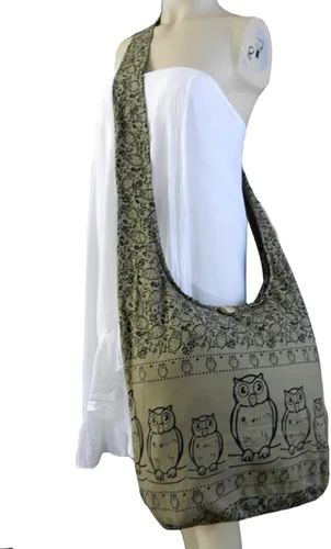 Vista 2 de BTP Owl Hippie Boho Sling Bandolera Bandolera Bandolera Grande