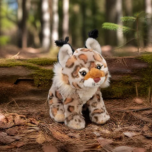 Vista 6 de Wild Republic Bobcat - Peluche de peluche, regalo para niños, abrazos, 8 pulgadas, multicolor