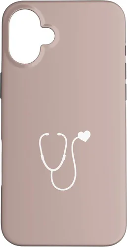 Vista 23 de Pink Taupe - Funda con estetoscopio de corazón para enfermera o doctor para iPhone 17