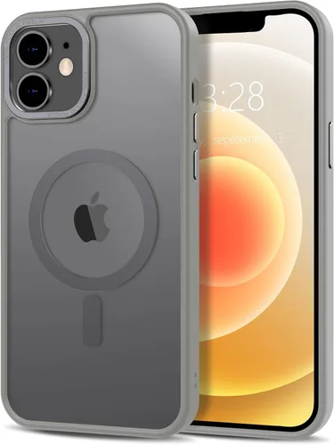 Vista 98 de Anuck - Funda magnética para iPhone 11 compatible con MagSafe, carcasa trasera mate translúcida dura, borde de TPU, delgada, resistente a impactos