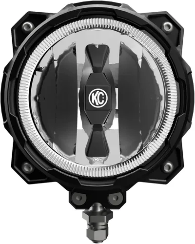 Vista 10 de KC HiLiTES 91305 Gravity LED Pro6 Single Wide-40 Beam con arnés de cableado e interruptor de luz LED iluminado - Sistema de paquete de par